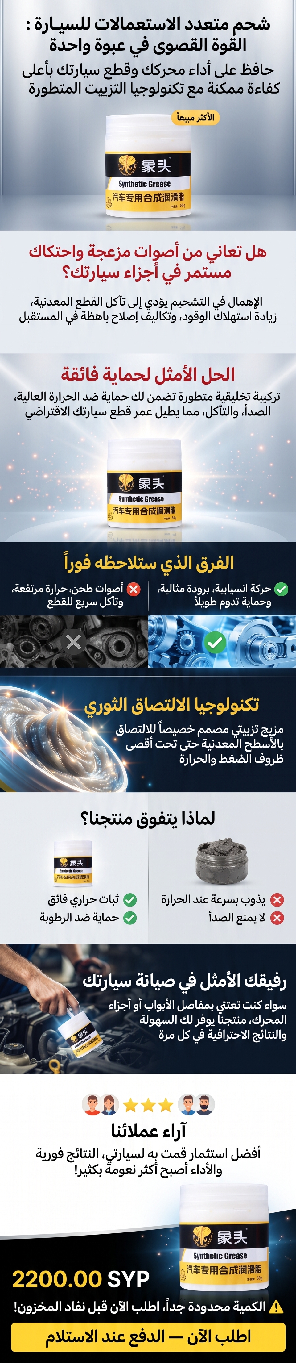 شحم متعدد الاستعمالات للسيارة